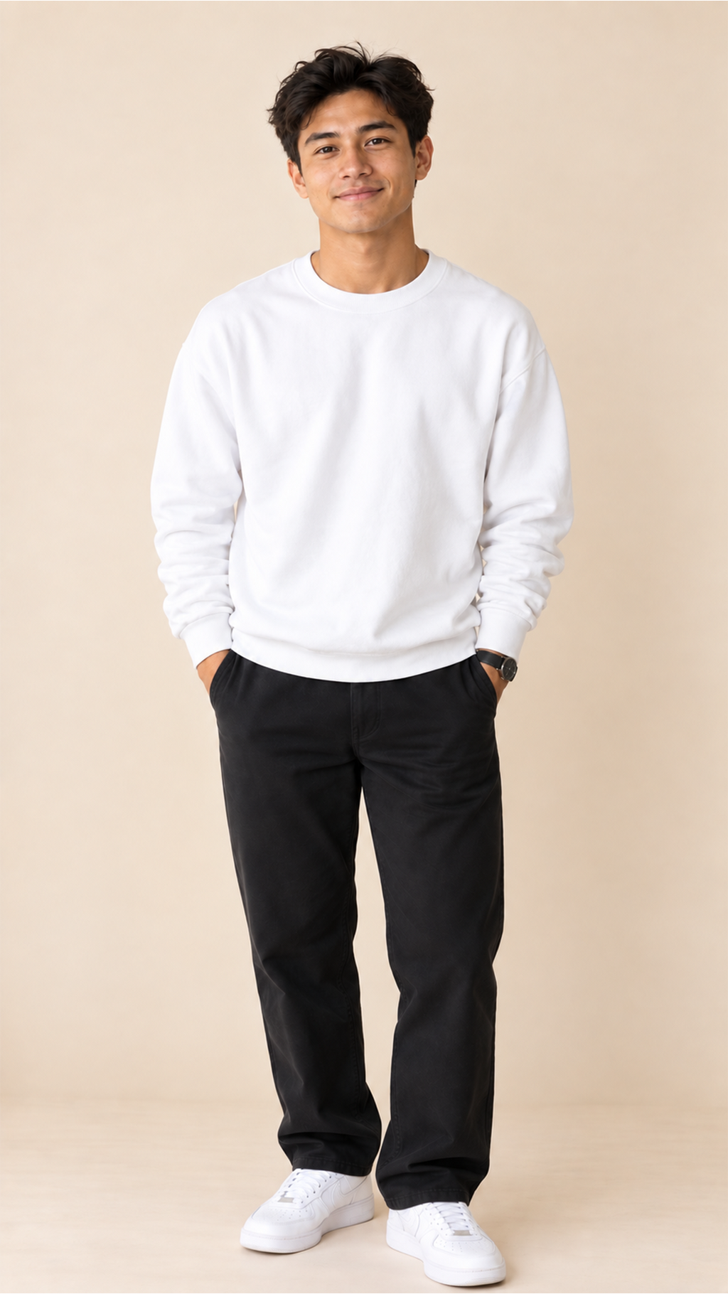 Custom Adult Sweatshirt — White