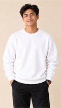 Custom Men's Sweatshirt-White