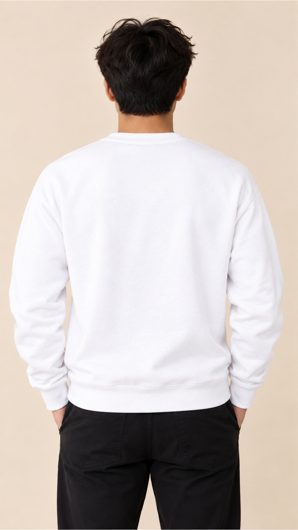 Custom Men's Sweatshirt-White