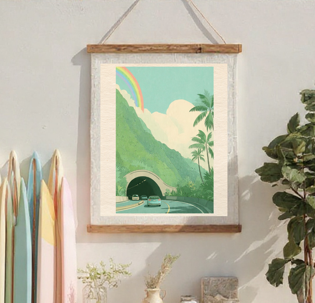 Hawaii Tropical Art Prints Bundle (35 PNG Files) | Coastal Wall Art | Beach Aesthetic Decor | Digital Download