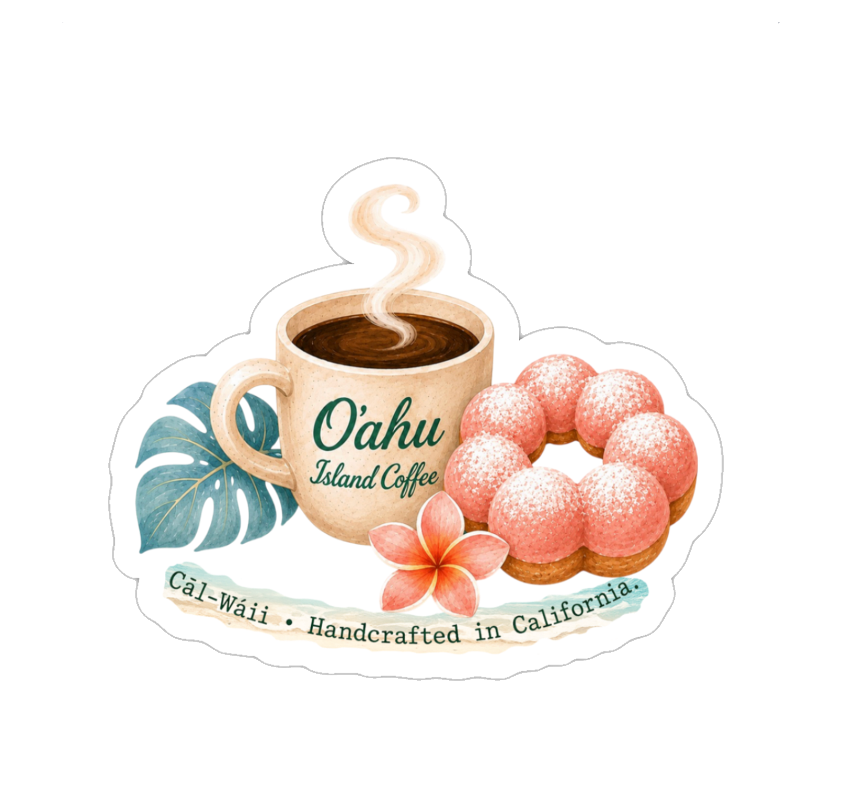 Hawaii Food Collection Sticker Sheet 01