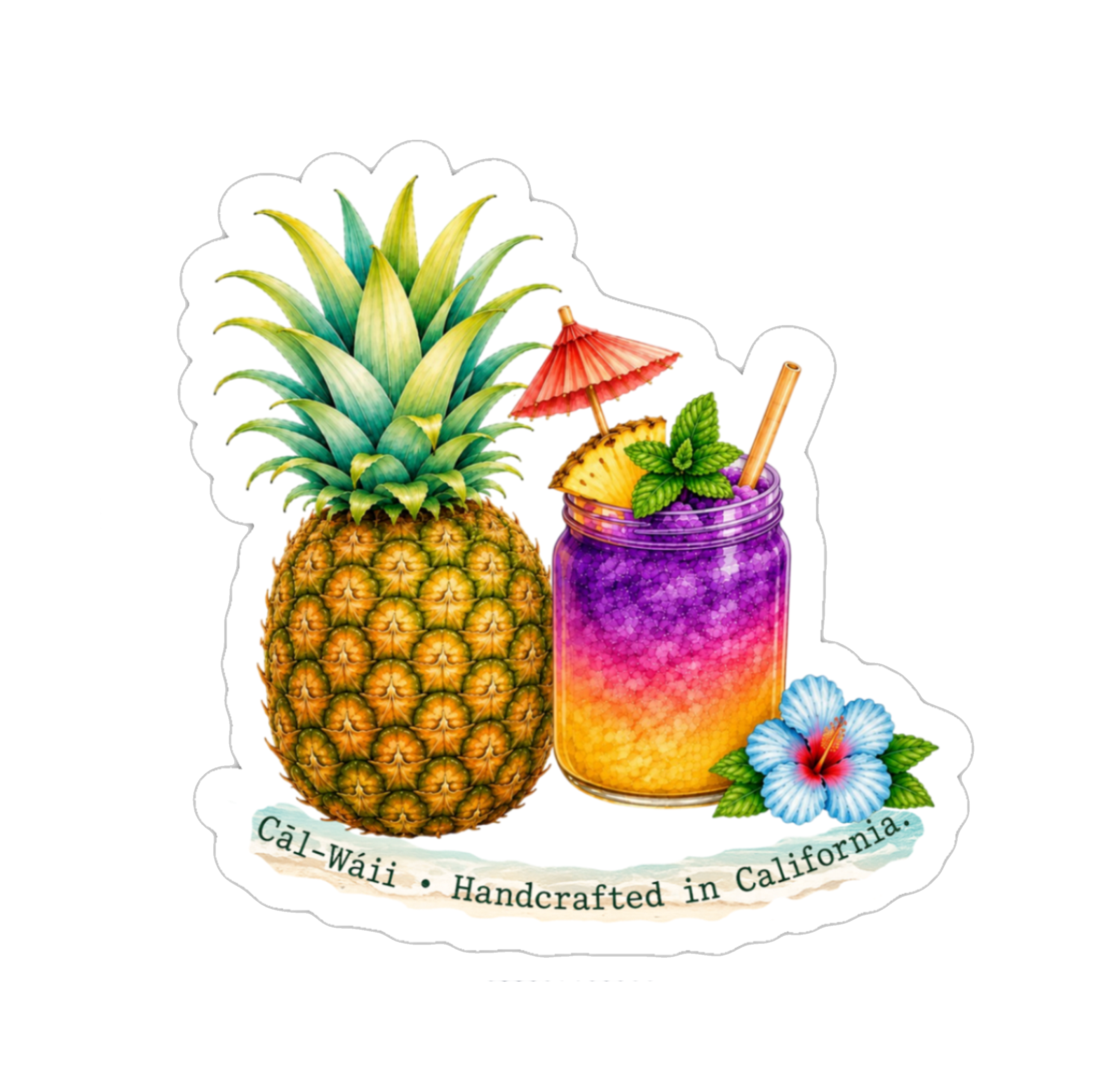 Hawaii Food Collection Sticker Sheet 01