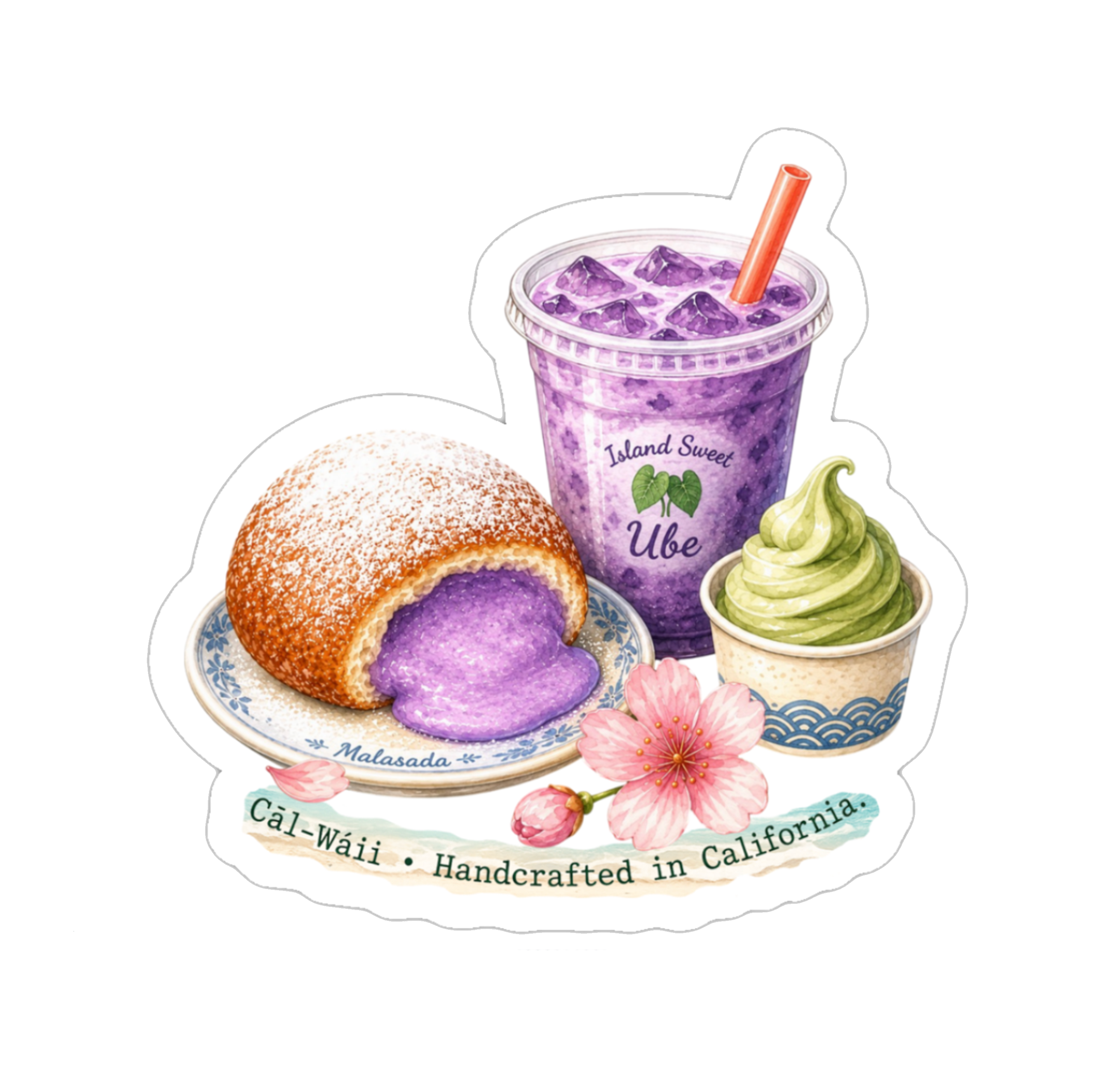 Hawaii Food Collection Sticker Sheet 02