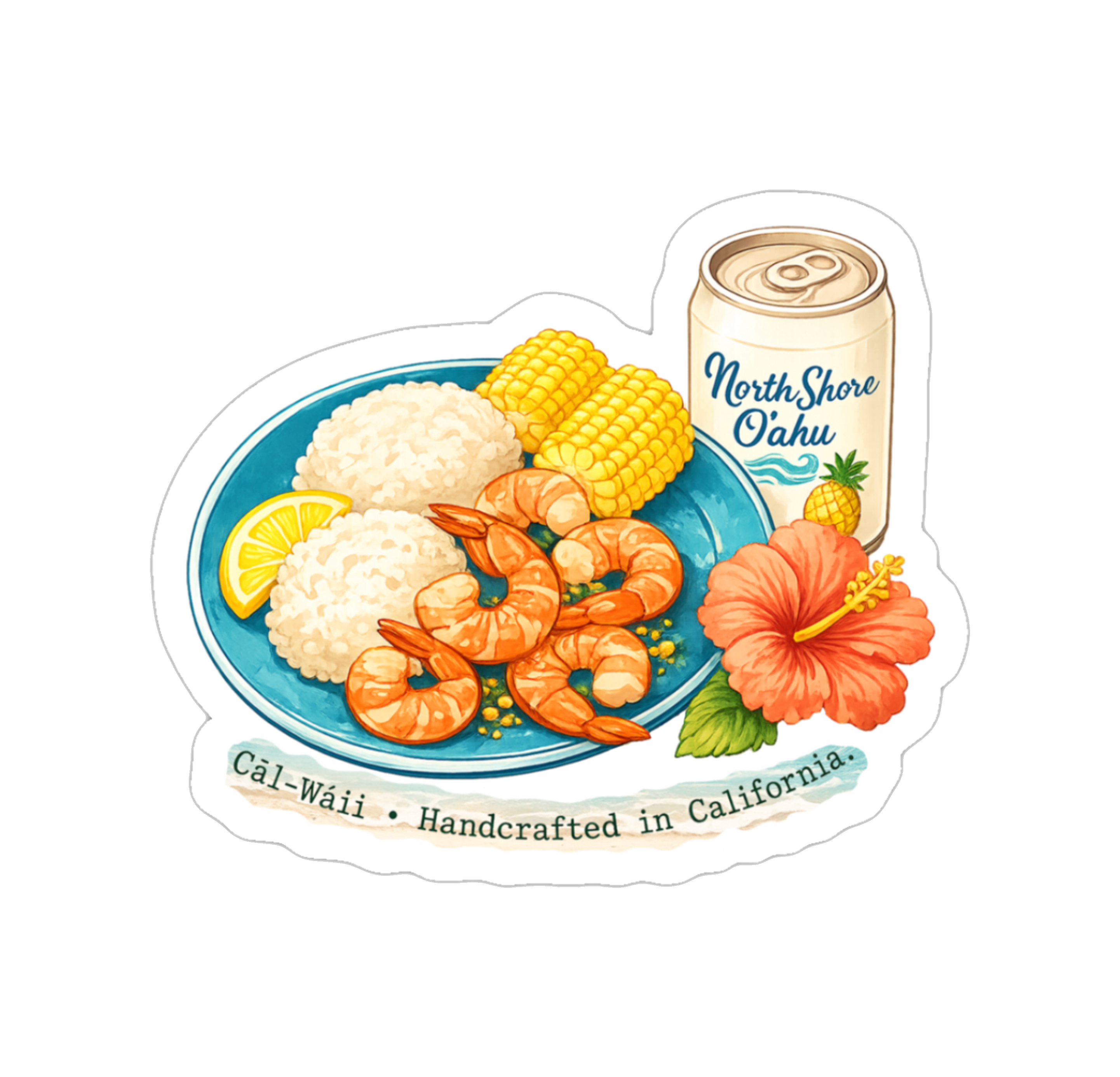Hawaii Food Collection Sticker Sheet 02