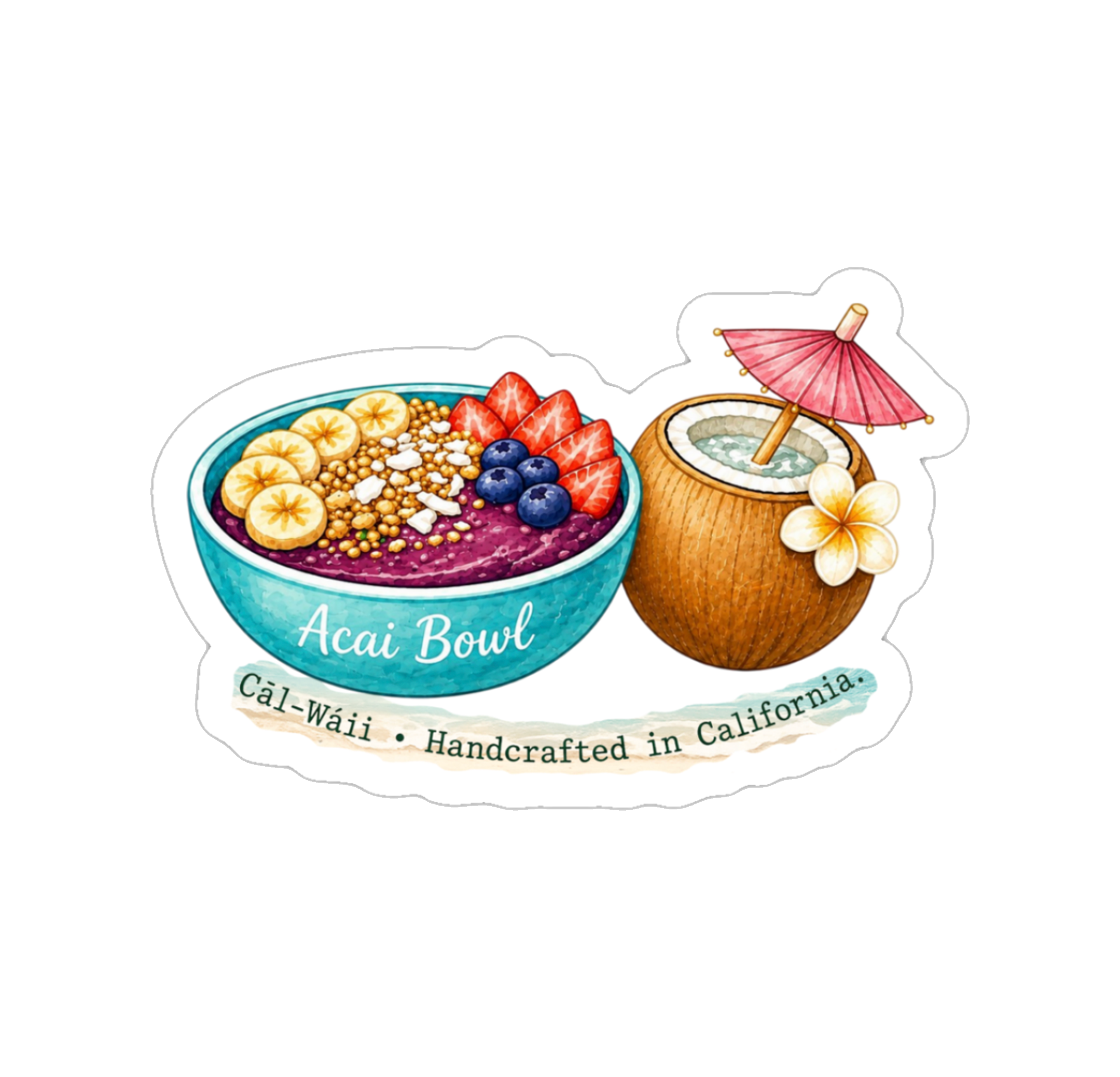 Hawaii Food Collection Sticker Sheet 02