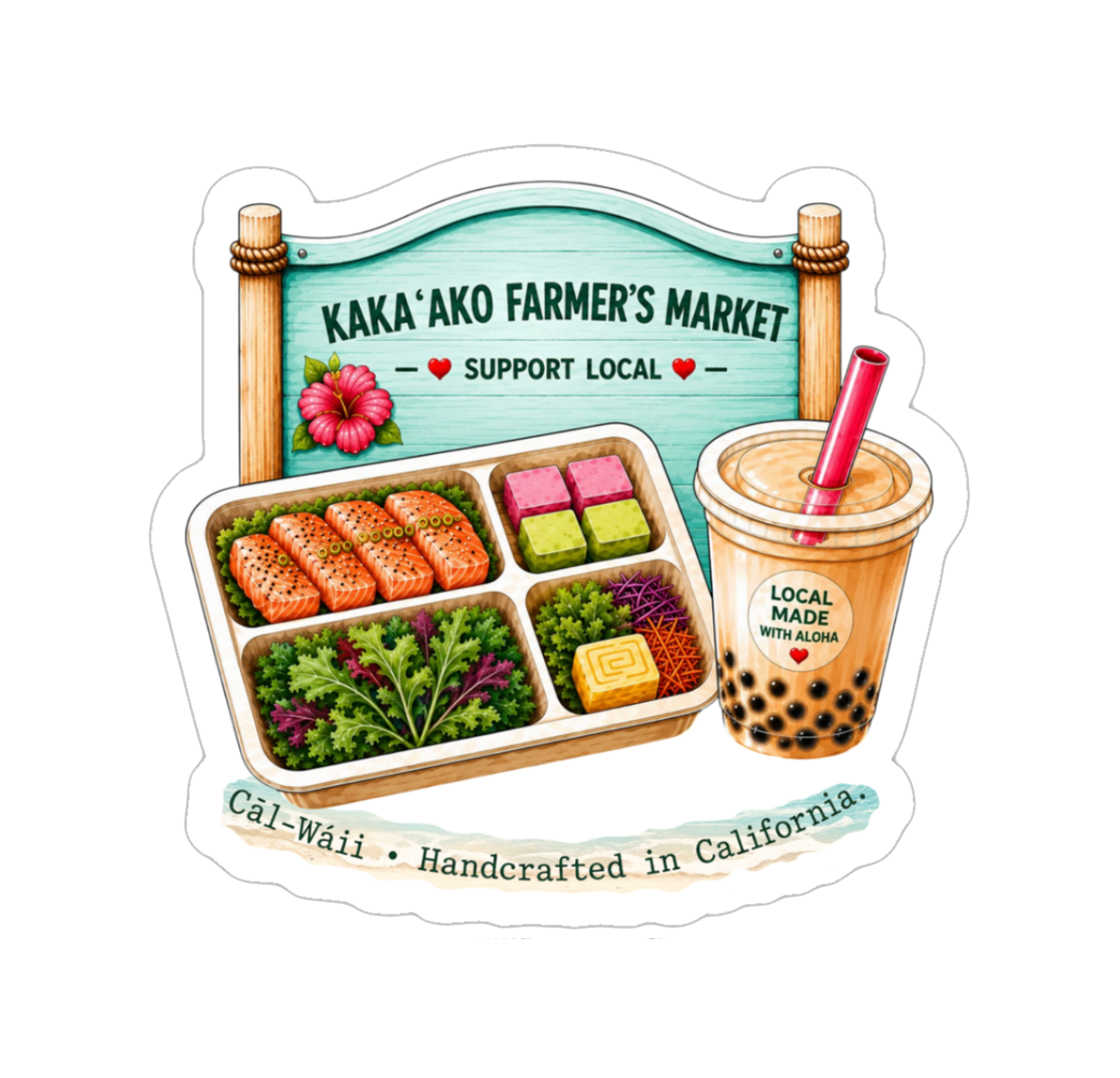 Hawaii Food Collection Sticker Sheet 03