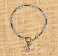 VB01-Coastal Pearl Sakura Charm Bracelet