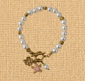 VB02-Coastal Pearl Starfish Charm Bracelet