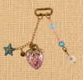 VB12-Coastal Starfish Strawberry Charm Keychain