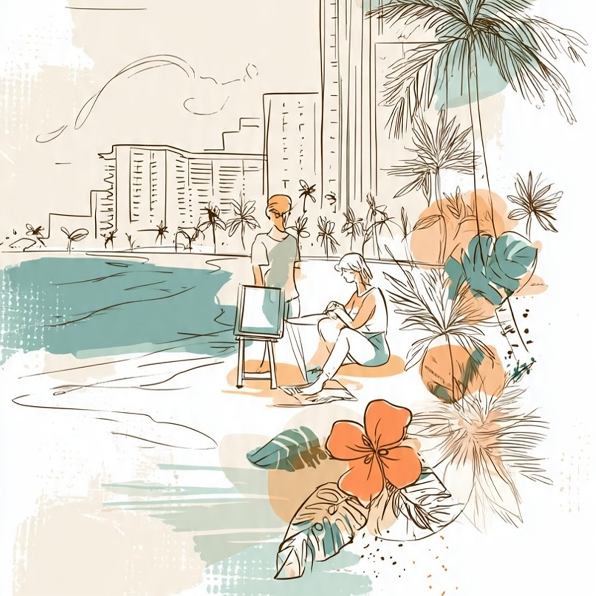Waikiki Art Graphic