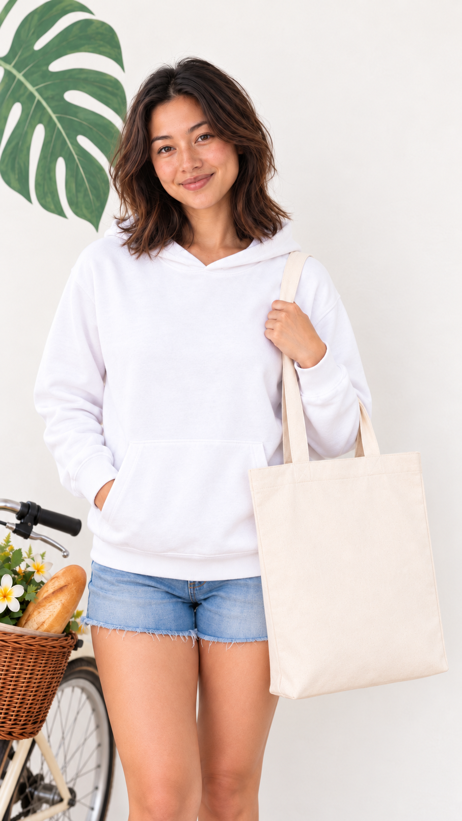 Custom Adult Hoodie — White