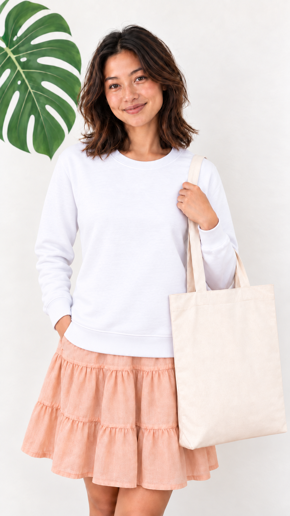 Custom Adult Sweatshirt — White