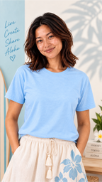 Custom Women’s T-Shirt-Blue