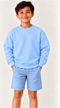 Custom Youth Boy Sweatshirt-Blue