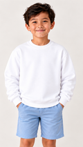 Custom Youth Boy Sweatshirt-White