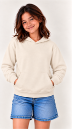 Custom Youth Girl Hoodie-Beige