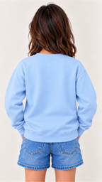 Custom Youth Girl Sweatshirt-Blue