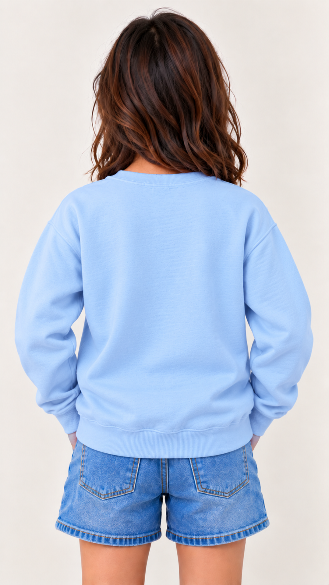 Custom Youth Girl Sweatshirt-Blue