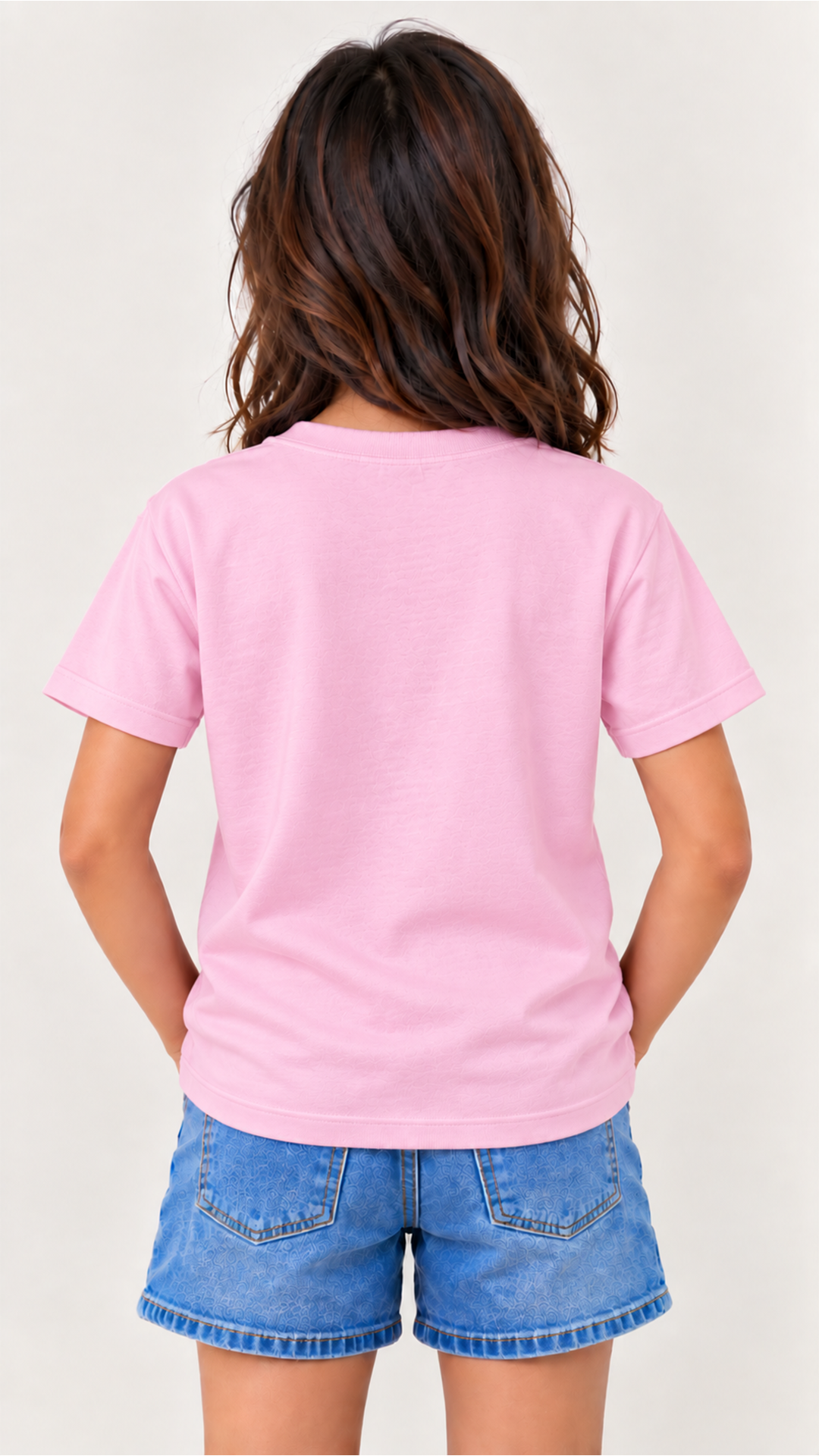 Custom Youth Girl T-Shirt-Pink