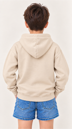 Custom Youth Boy Hoodie-Beige