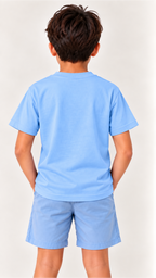Custom Youth Boy T-Shirt-Blue