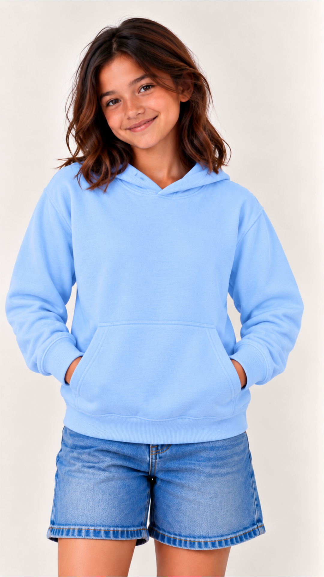 Custom Youth Girl Hoodie-Blue