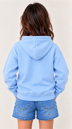 Custom Youth Girl Hoodie-Blue