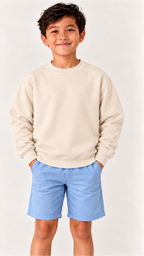 Custom Youth Boy Sweatshirt-Beige