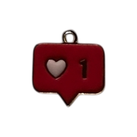 Chat-heart-red-social charm