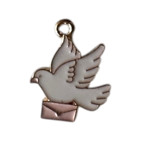 Dove-white-peace charm